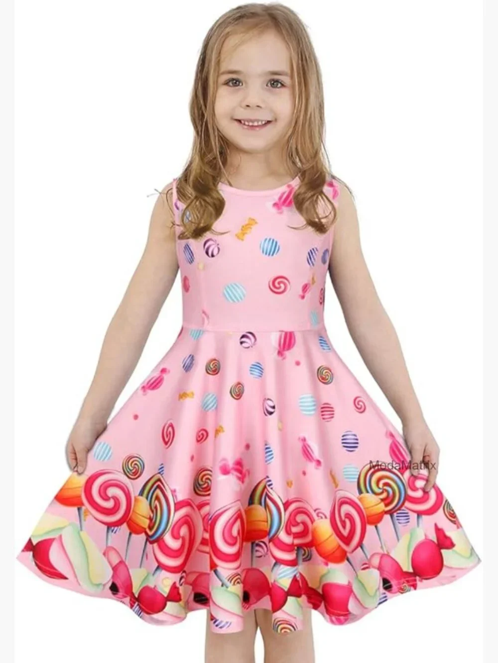 Girls Mermaid Unicorn Casual Dress Sleeveless Long Sleeve Twirl